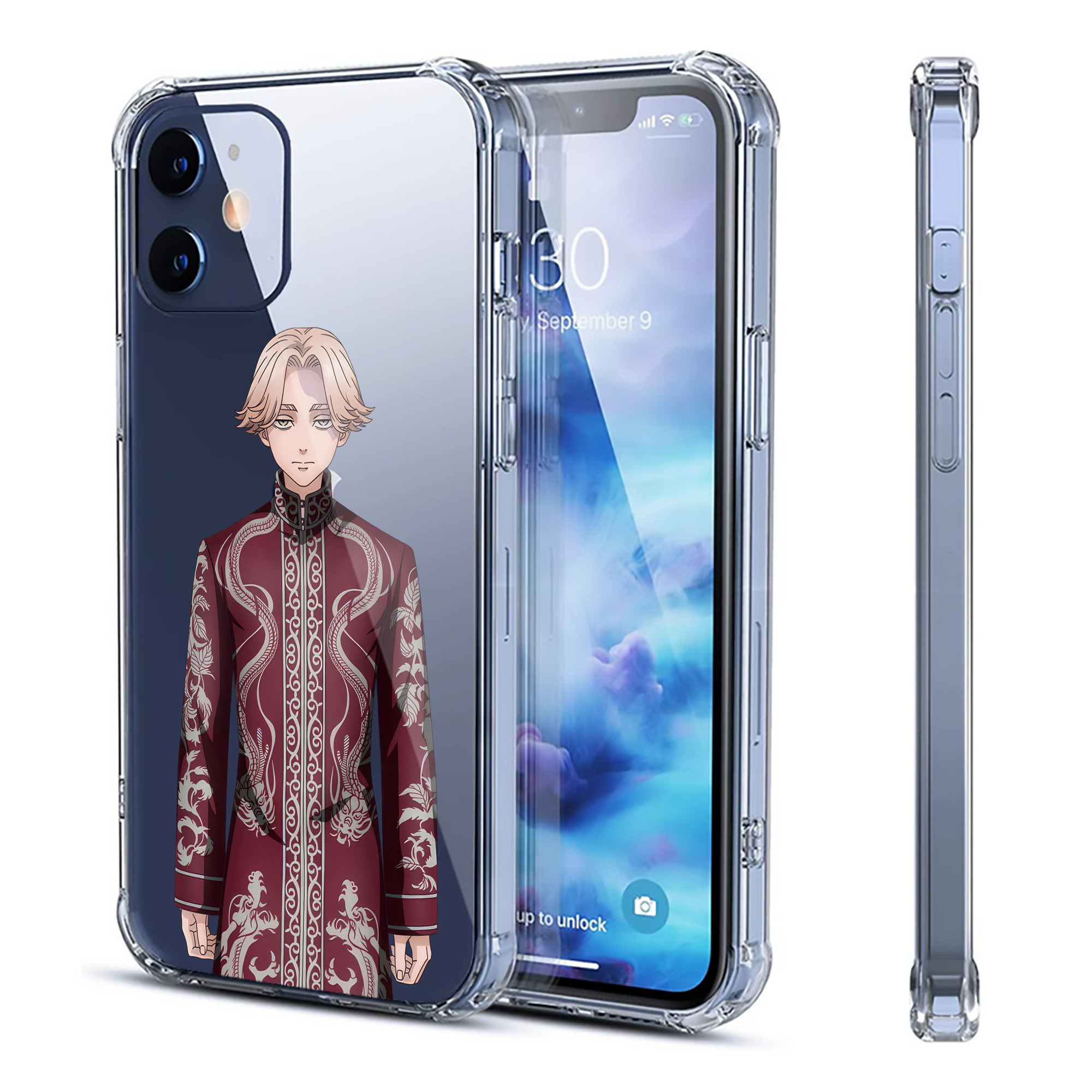（画像用） 東京リベンジャーズ Tokyo Revengers 【iPhone 12シリーズ対応】透明スマホケース（クリアソフトケース）